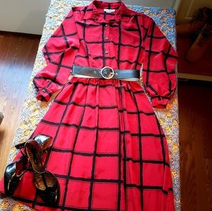 Vintage 80s office dress